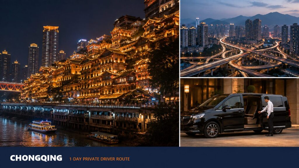 Chongqing 1-Day Private Driver Route: City Highlights + Night Views