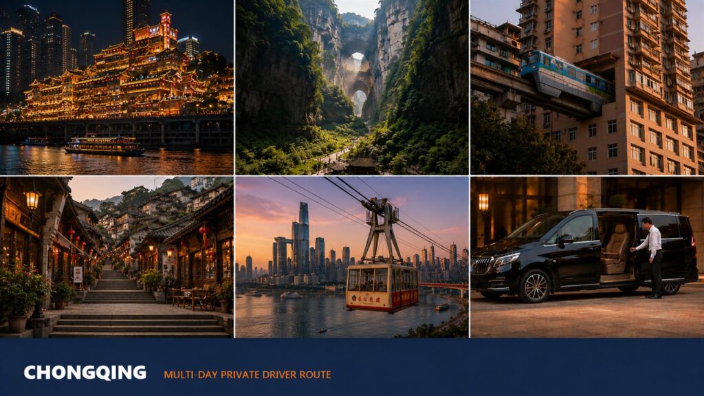 Chongqing 2-3 Day Private Driver Itinerary: City Nights + Wulong Karst