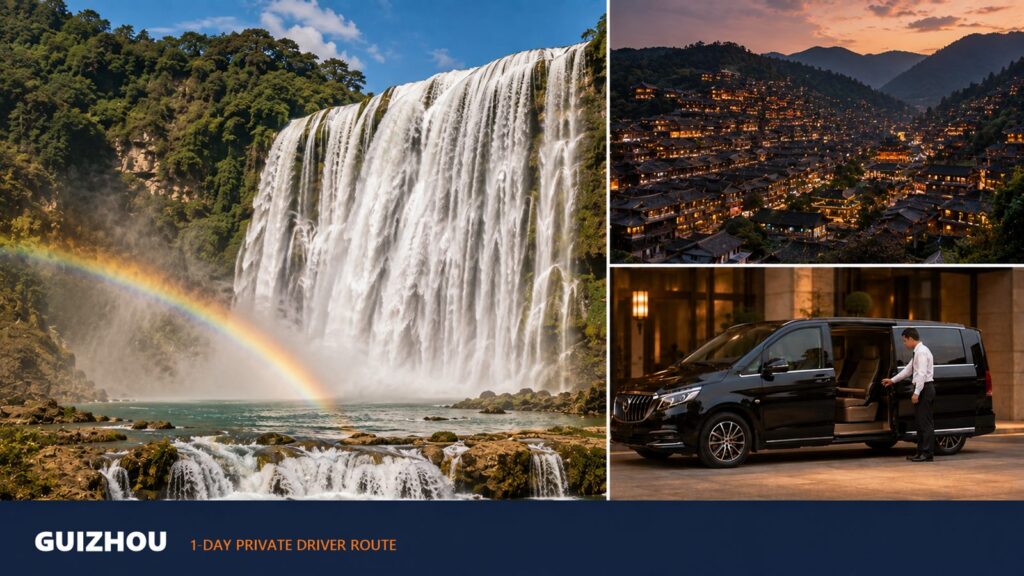 Guizhou 1-Day Private Driver Route: Huangguoshu Waterfall from Guiyang