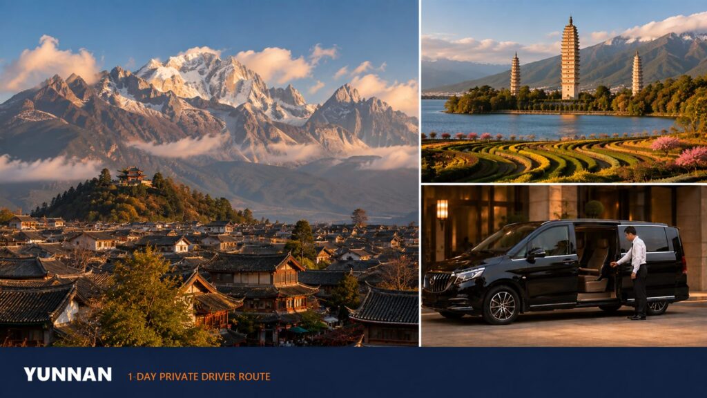 Yunnan 1-Day Private Driver Route: Lijiang & Jade Dragon Snow Mountain